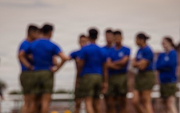 Marines from across the Depot play soccer