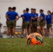 Marines from across the Depot play soccer