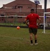 Marines from across the Depot play soccer