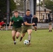 Marines from across the Depot play soccer