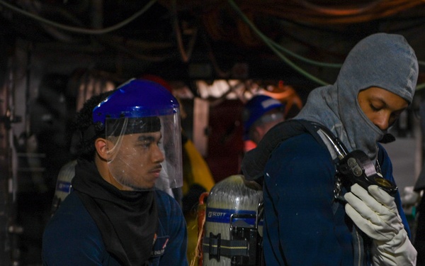 Integrated Firefighting Drill USS John C. Stennis (CVN 74)