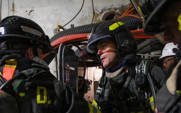 Integrated Firefighting Drill USS John C. Stennis (CVN 74)