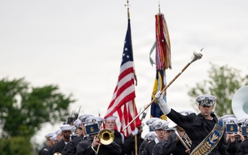 Full Military Funeral Honors with Escort are Conducted for U.S. Navy Seaman 1st Class Paul Newton in Section 57