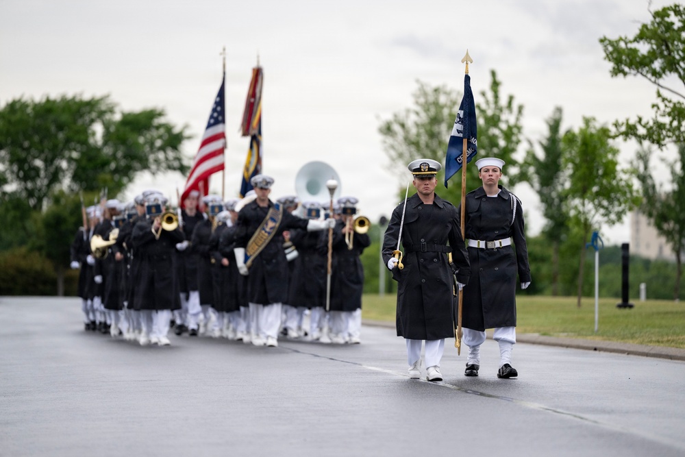 Full Military Funeral Honors with Escort are Conducted for U.S. Navy Seaman 1st Class Paul Newton in Section 57