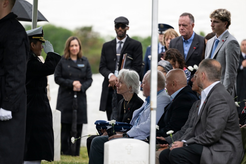 Full Military Funeral Honors with Escort are Conducted for U.S. Navy Seaman 1st Class Paul Newton in Section 57