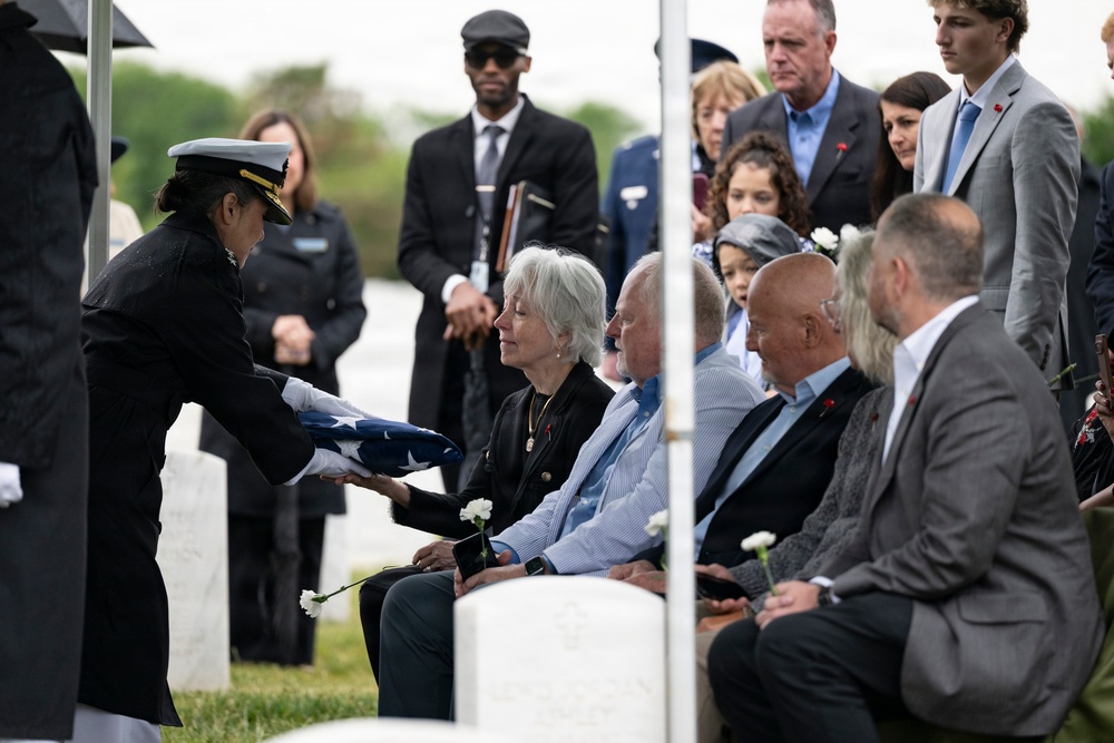 Full Military Funeral Honors with Escort are Conducted for U.S. Navy Seaman 1st Class Paul Newton in Section 57