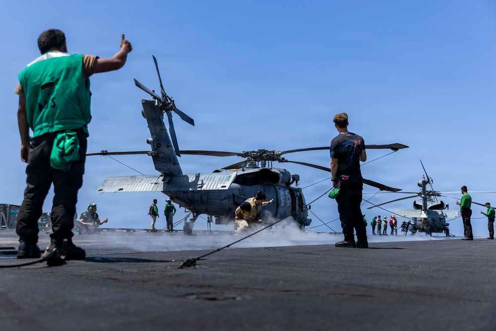 USS Abraham Lincoln Conducts Flight Deck Operations