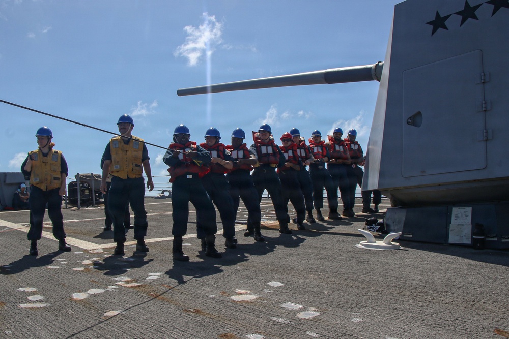 USS Frank E. Petersen Jr. Conducts Replenishment-at-Sea with USNS Carl Brashear