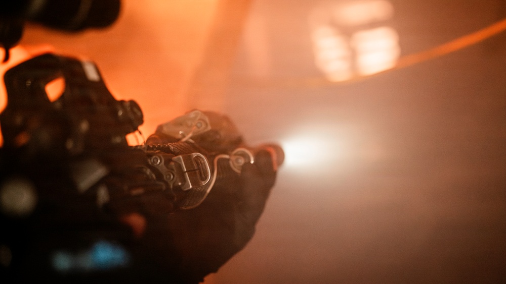 EOD Technicians Conduct a Shipboard Ordnance Clearance Drill