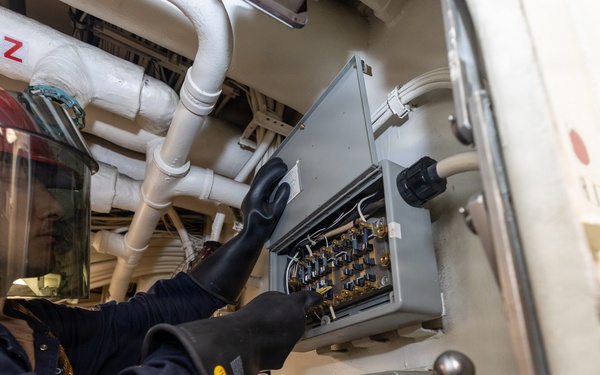 USS USS Donald Cook Conducts Maintenance