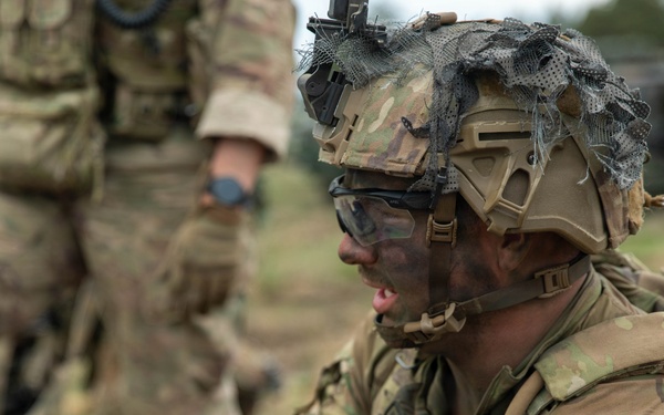 U.S. Soldiers from 1st Squadron, 2d Cavalry Regiment conduct dry run for Saber Strike live fire exercise