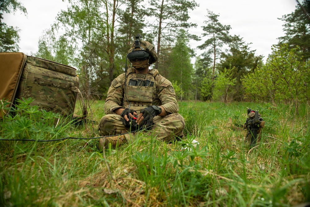 U.S. Soldiers from 1st Squadron, 2d Cavalry Regiment conduct dry run for Saber Strike live fire exercise