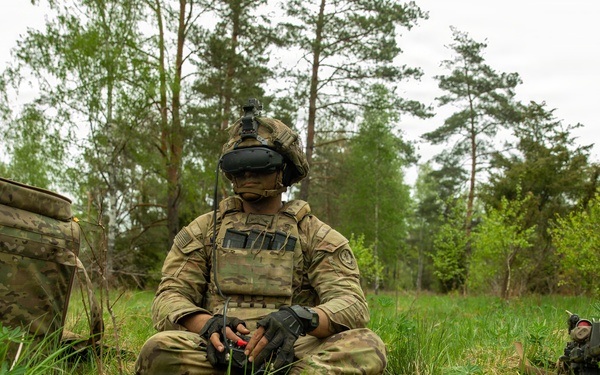 U.S. Soldiers from 1st Squadron, 2d Cavalry Regiment conduct dry run for Saber Strike live fire exercise