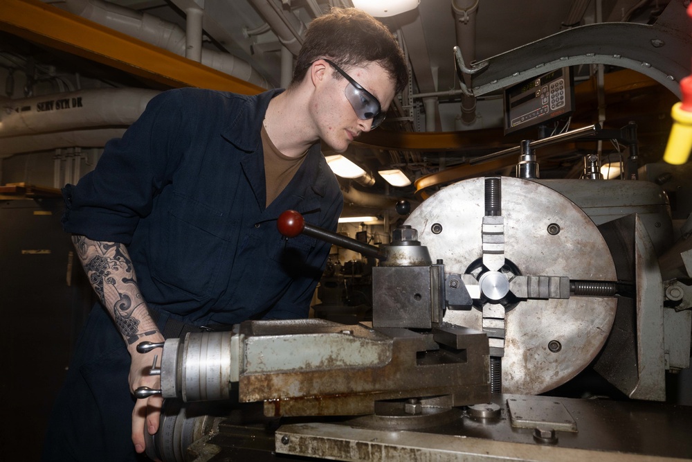 USS George H.W. Bush Conducts Maintenance