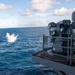 USS ESSEX conducts MK 38 gun shoot