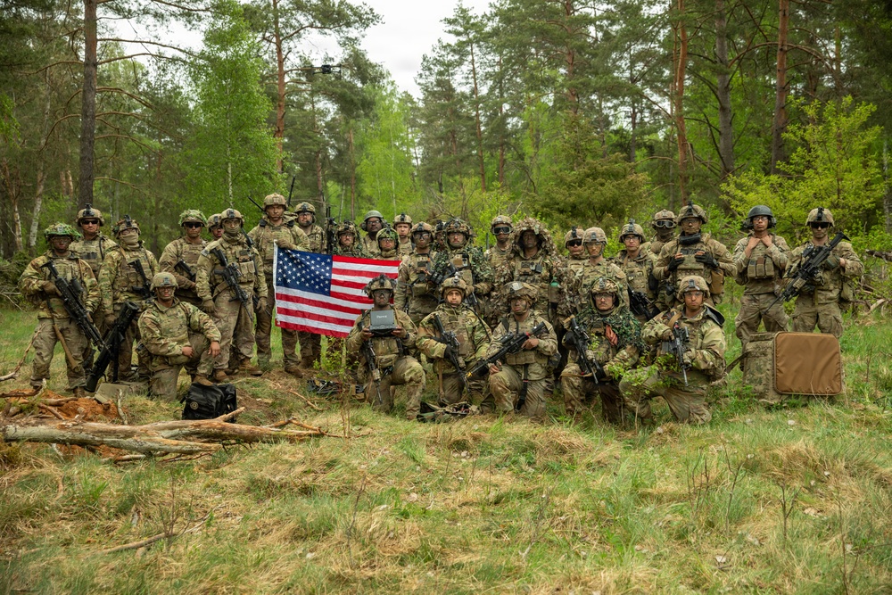 U.S. Soldiers from 1st Squadron, 2d Cavalry Regiment conduct dry run for Saber Strike live fire exercise