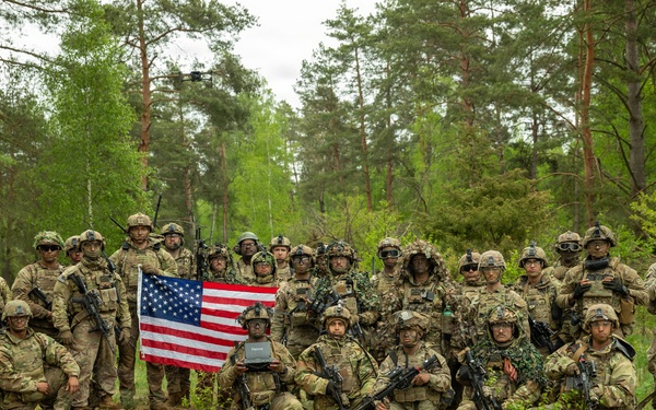 U.S. Soldiers from 1st Squadron, 2d Cavalry Regiment conduct dry run for Saber Strike live fire exercise