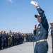 USS Essex all hands call with the triad
