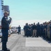 USS Essex all hands call with the triad