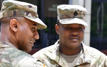 Jerome Bailey Promoted to Sergeant First Class in Richmond Ceremony