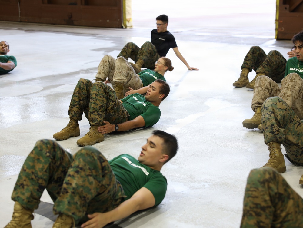 Marine Officer Candidates Train for OCS in Fort Worth