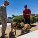 USMC K9 handlers give a demo at the Help Yourself, Help Your Neighbor event