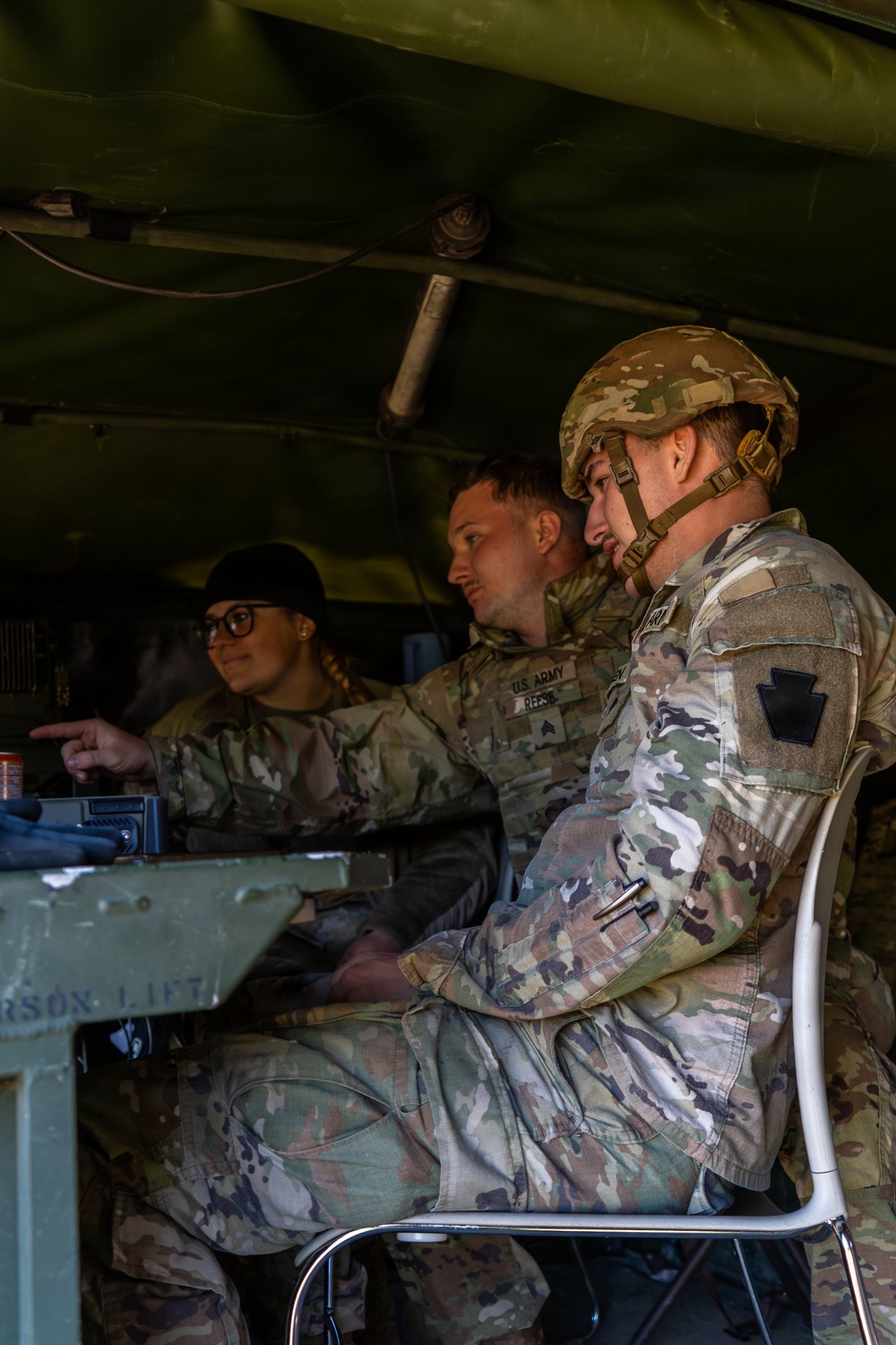 1-107th Field Artillery M119 live fire