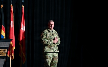 Lt. Gen. Robert Harter gives an update on the Army National Guard at the 2026 H2F Symposium