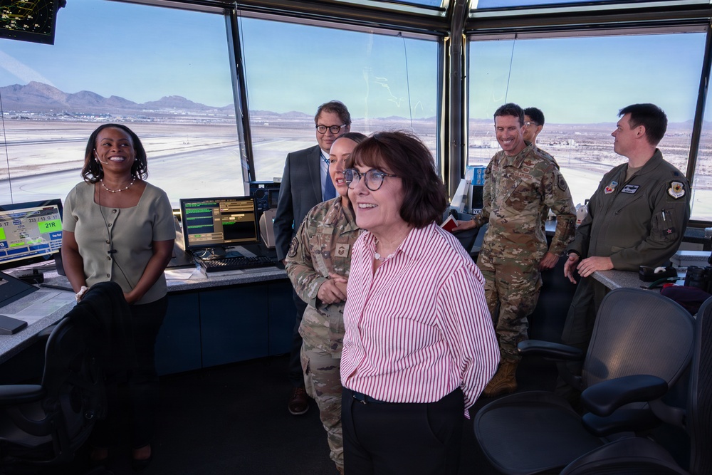 Jacklyn Rosen, U.S. Senator of Nevada, visits Nellis AFB