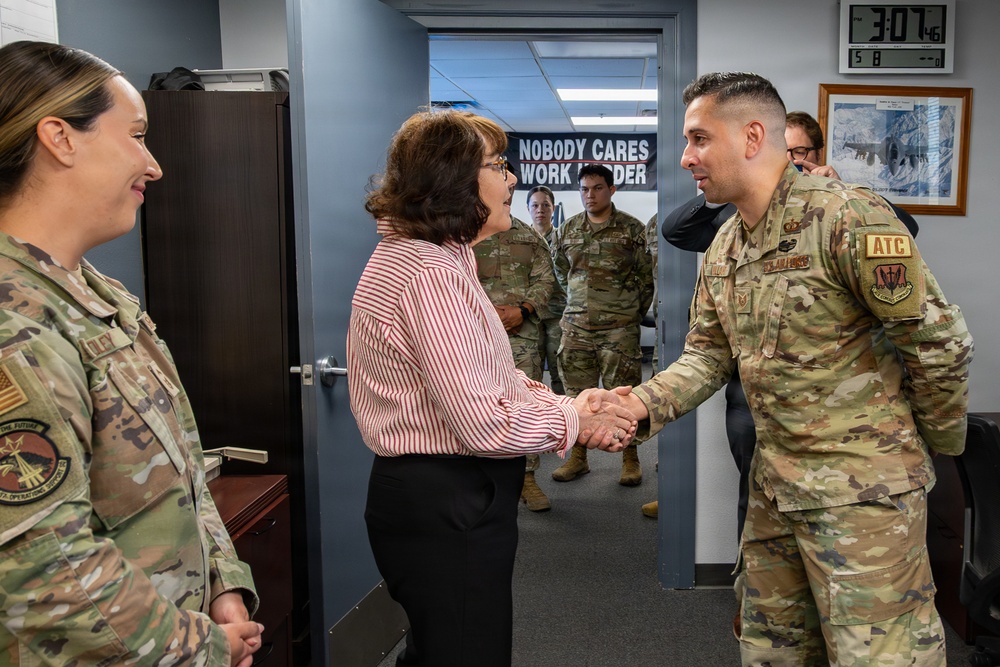 Jacklyn Rosen, U.S. Senator of Nevada, visits Nellis AFB