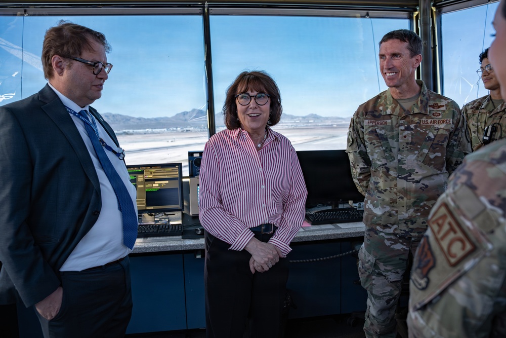 Jacklyn Rosen, U.S. Senator of Nevada, visits Nellis AFB