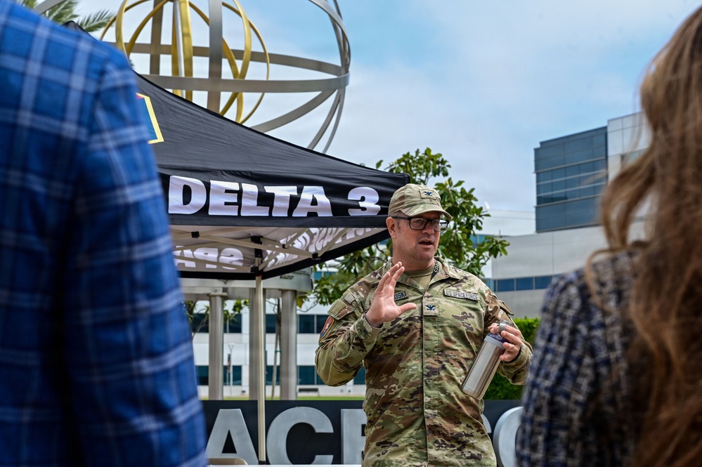 Space Base Delta 3 welcomes regional civic and aerospace leaders during a visit at Los Angeles Air Force Base