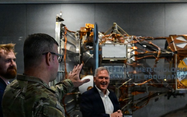 Space Base Delta 3 and regional civic and aerospace leaders participate in a base tour at Los Angeles Air Force Base