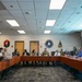 Space Base Delta 3 and regional civic and aerospace leaders discuss the importance of strategic partnership during a visit at Los Angeles Air Force Base