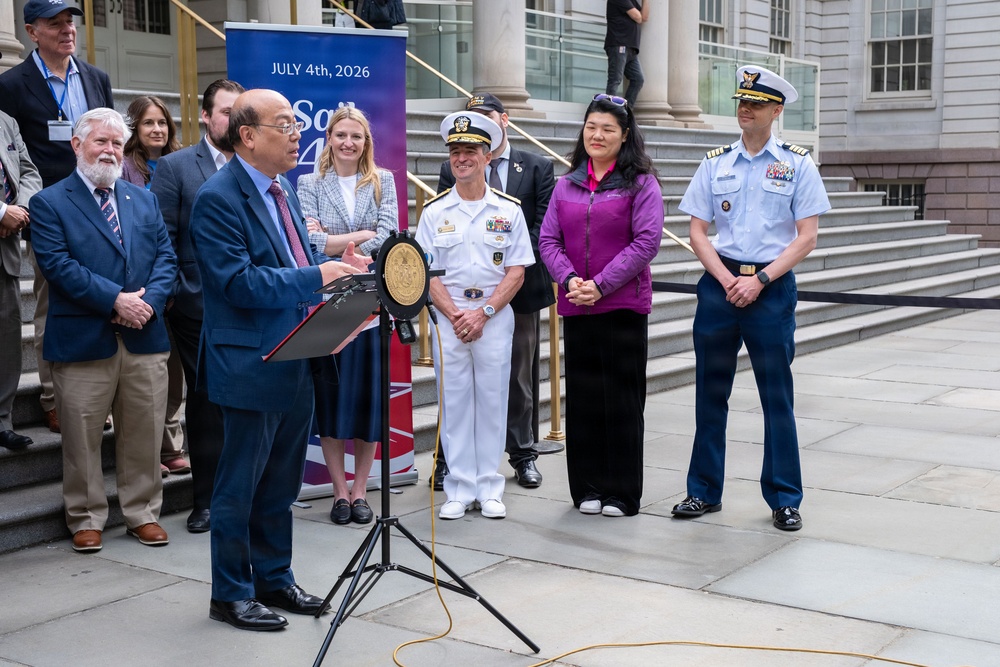 New York City officials sign proclamation supporting Sail4th America’s 250th celebration
