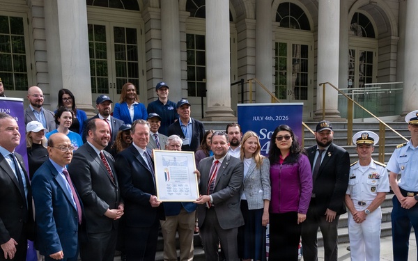 New York City officials sign proclamation supporting Sail4th America’s 250th celebration