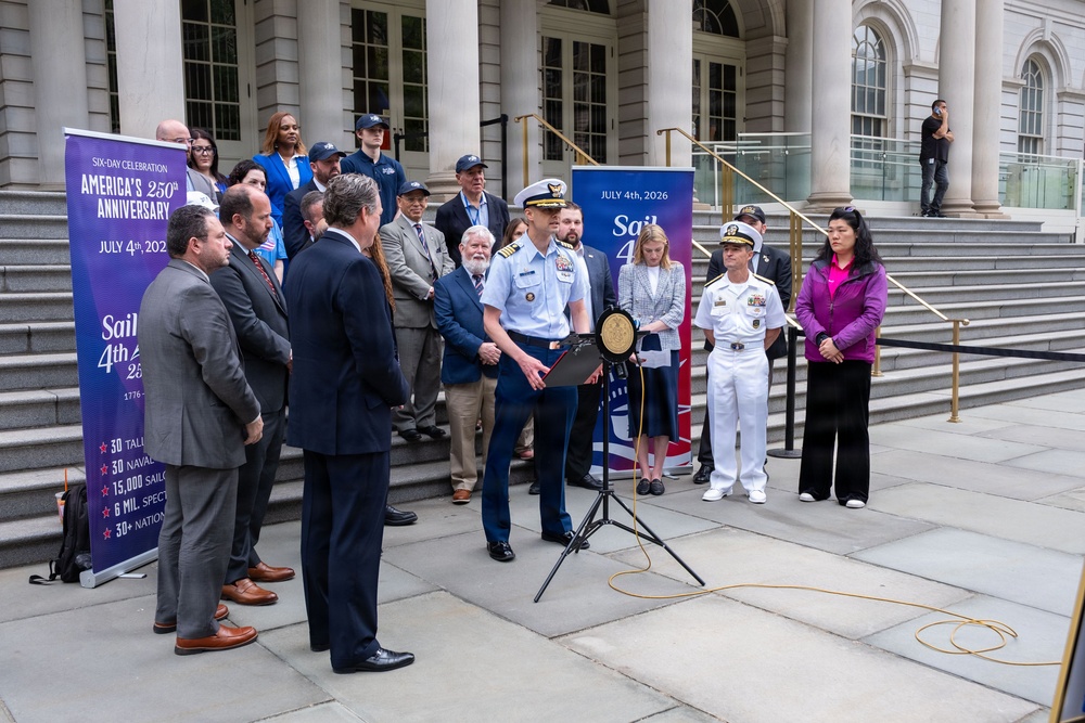 New York City officials sign proclamation supporting Sail4th America’s 250th celebration