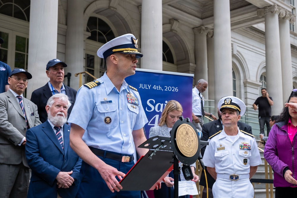 New York City officials sign proclamation supporting Sail4th America’s 250th celebration