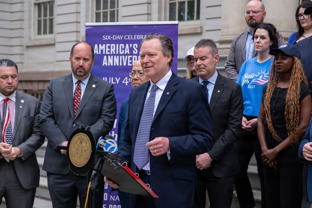New York City officials sign proclamation supporting Sail4th America’s 250th celebration