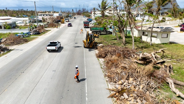 Clearing the Way Along Beach Road