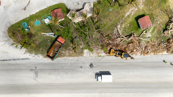 Clearing the Way Along Beach Road