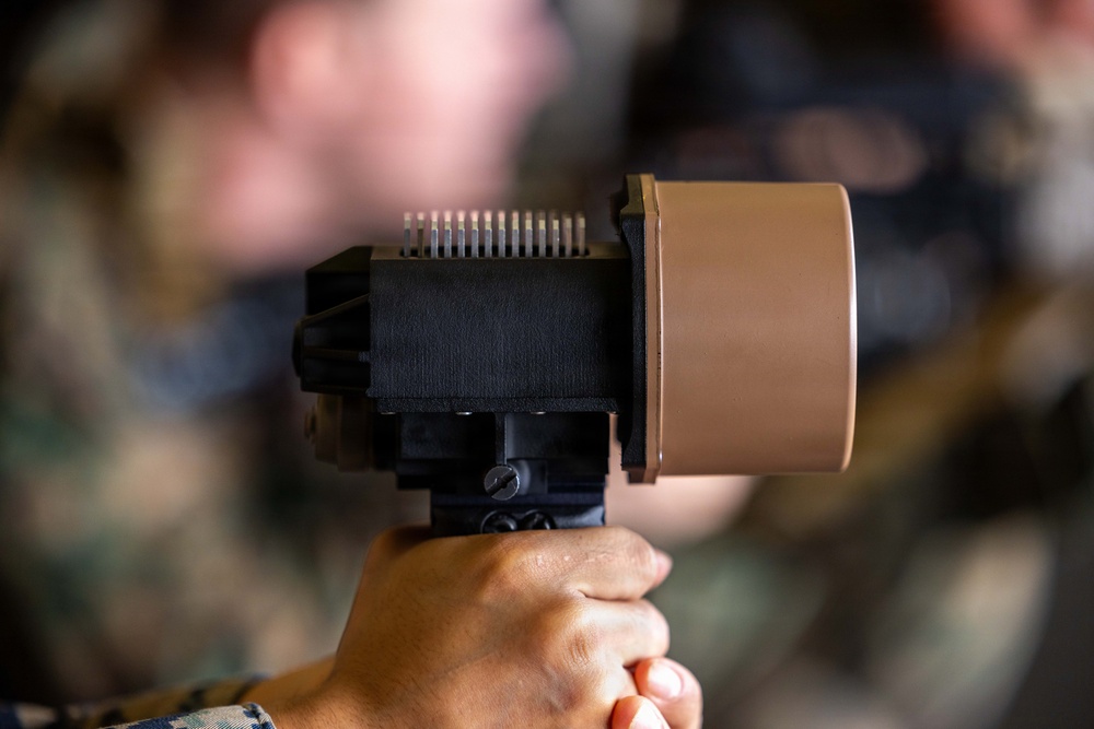 11th MEU Marines Conduct Counter-small Unmanned Aircraft Systems Training Aboard USS Boxer