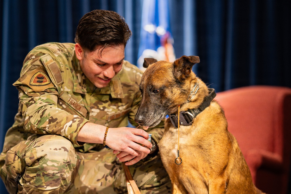 374 SFS bids farewell to military working dogs