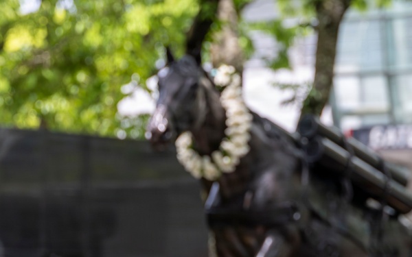 MARFORK Attends Staff Sgt. Reckless Wreath-Laying Ceremony