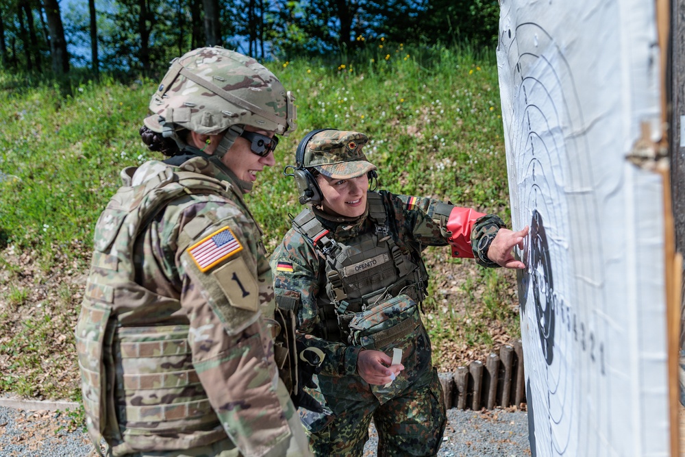 U.S. Army Reserve Soldiers participate in German shooting event with Bundeswehr reserve forces
