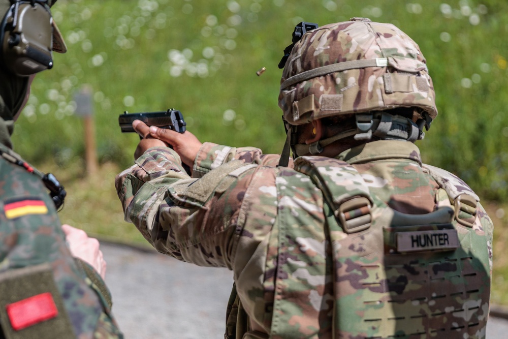 U.S. Army Reserve Soldiers participate in German shooting event with Bundeswehr reserve forces