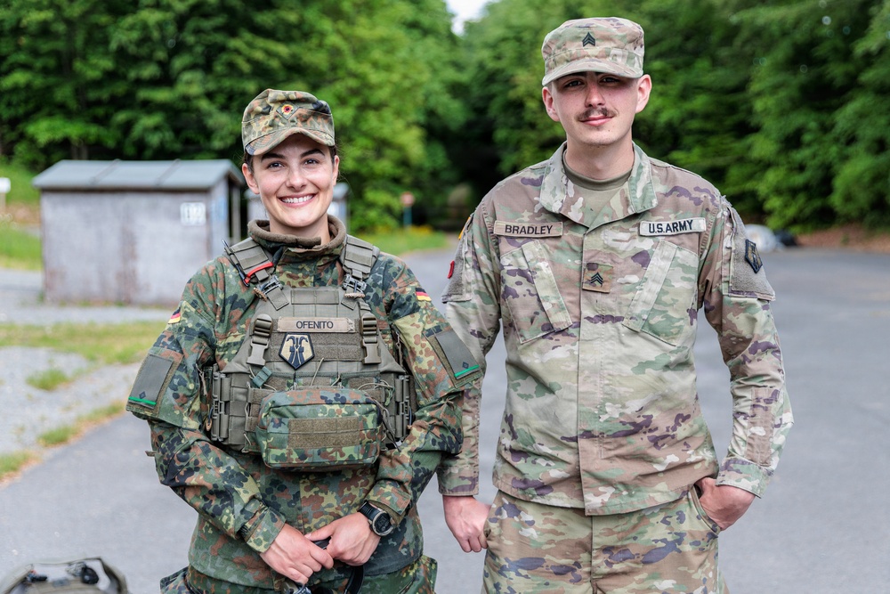 U.S. Army Reserve Soldiers participate in German shooting event with Bundeswehr reserve forces
