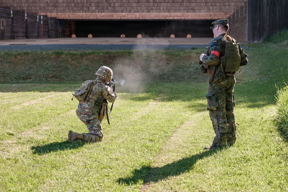 U.S. Army Reserve Soldiers participate in German shooting event with Bundeswehr reserve forces