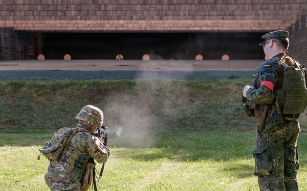U.S. Army Reserve Soldiers participate in German shooting event with Bundeswehr reserve forces
