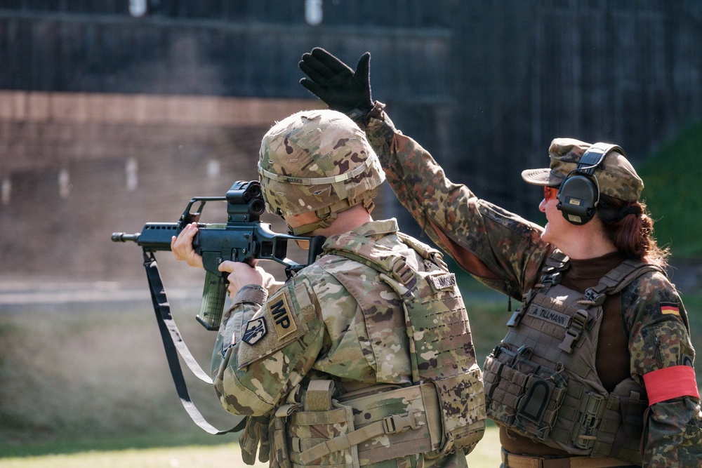 U.S. Army Reserve Soldiers participate in German shooting event with Bundeswehr reserve forces